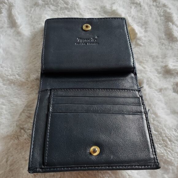 Tignanello Vintage Leather Wallet Navy Read Description - Picture 4 of 10